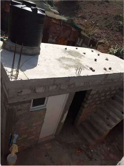 tetto con cisterna acqua